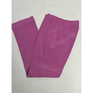 Vera Cristina Silk Pink/Fuschia Straight Leg Career Formal Dress Pants Sz 4
